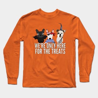 English Bull Terriers Halloween Trick or Treat Long Sleeve T-Shirt